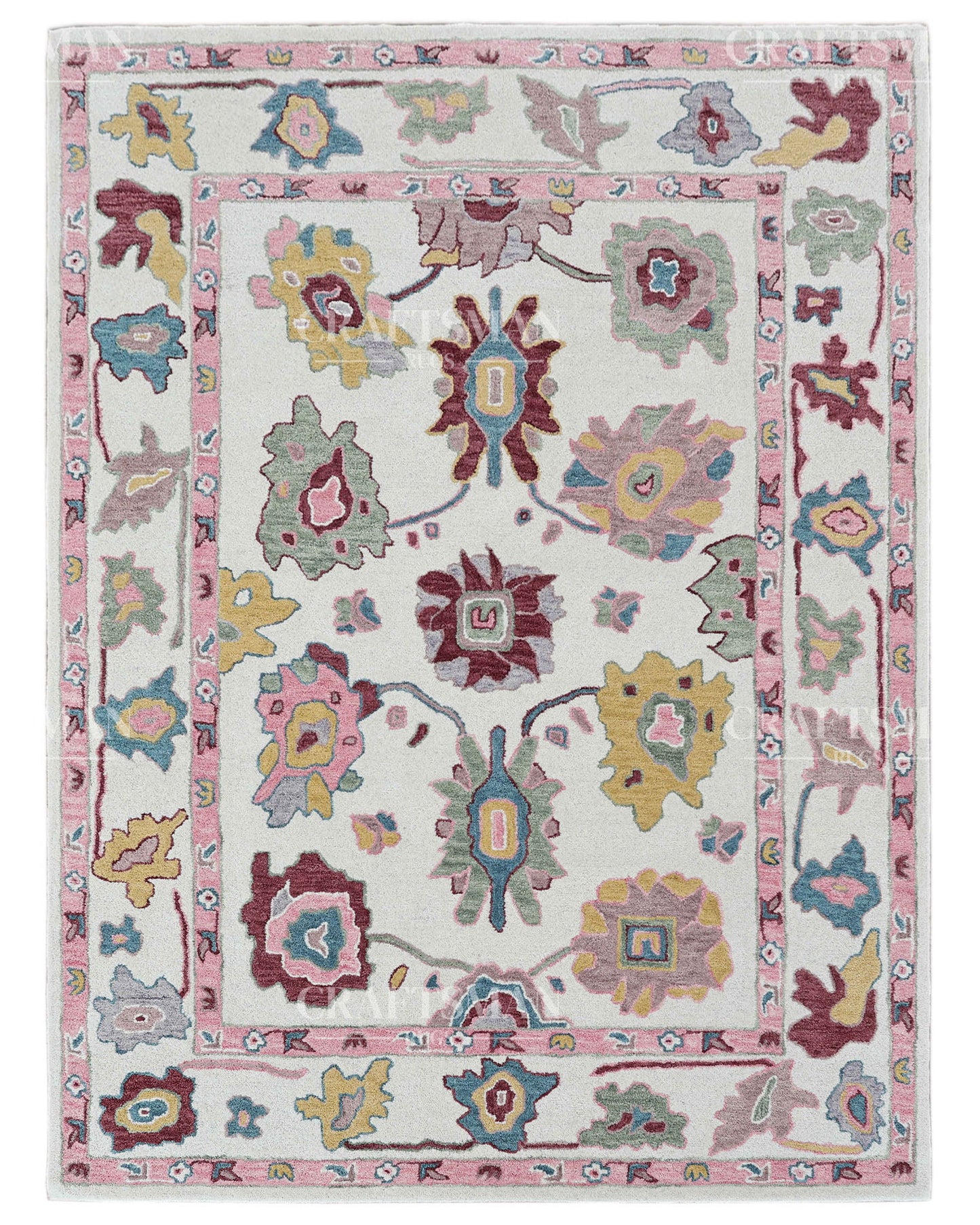 6x8 feet Wool Hand-Tufted Rug | Craftsman Rugs Exclusive