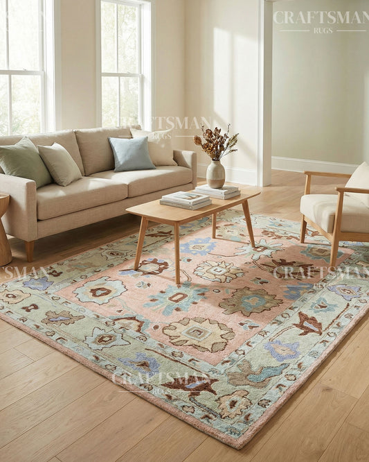 6x8 feet Wool Hand-Tufted Rug | Craftsman Rugs Exclusive