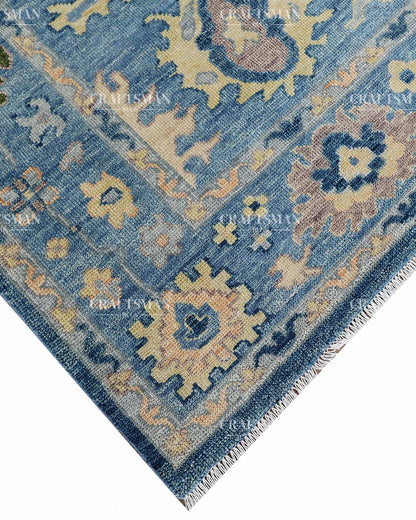 Mirava Wool Hand-Knotted Oushak-Inspired Rug