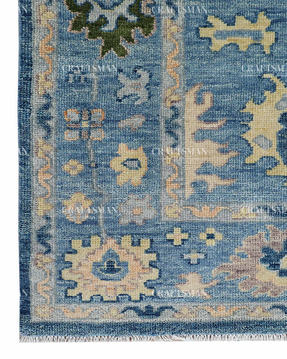 Mirava Wool Hand-Knotted Oushak-Inspired Rug