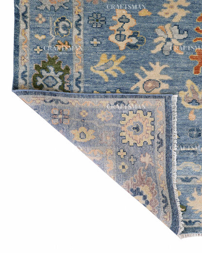 Mirava Wool Hand-Knotted Oushak-Inspired Rug