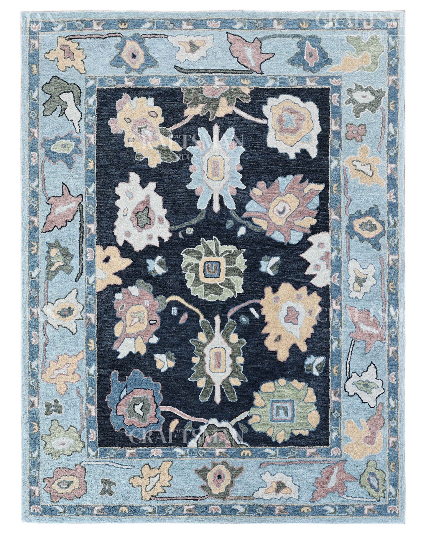 6x8 feet Wool Hand-Tufted Rug | Craftsman Rugs Exclusive