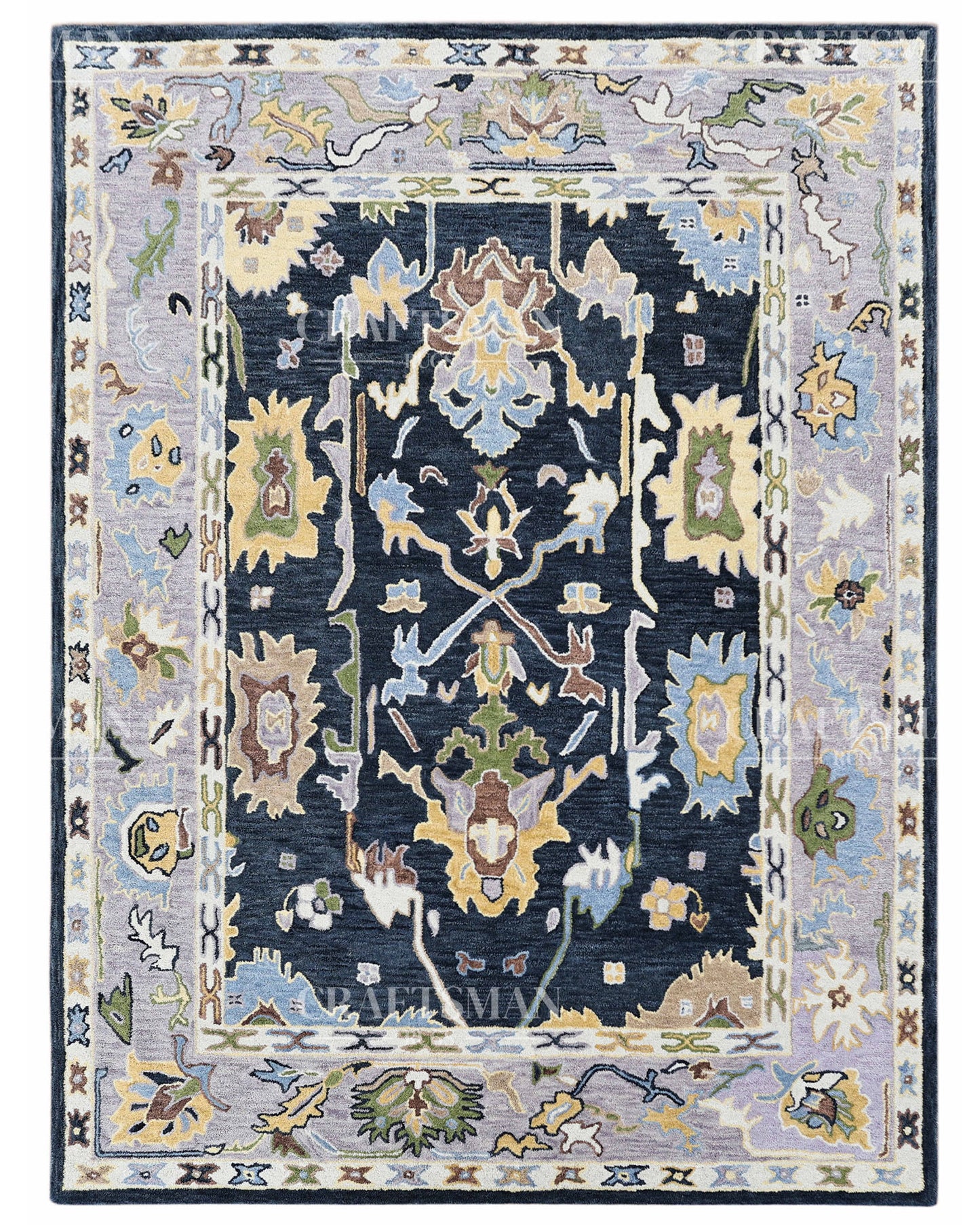 6x8 feet Wool Hand-Tufted Rug | Craftsman Rugs Exclusive