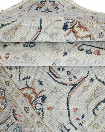 Carmina Wool Hand-Knotted Oushak-Inspired Rug