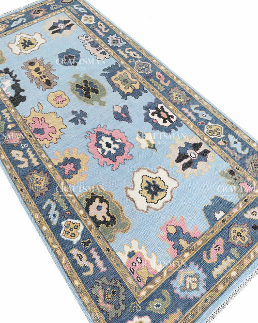 Solenne Wool Hand-Knotted Oushak-Inspired Rug