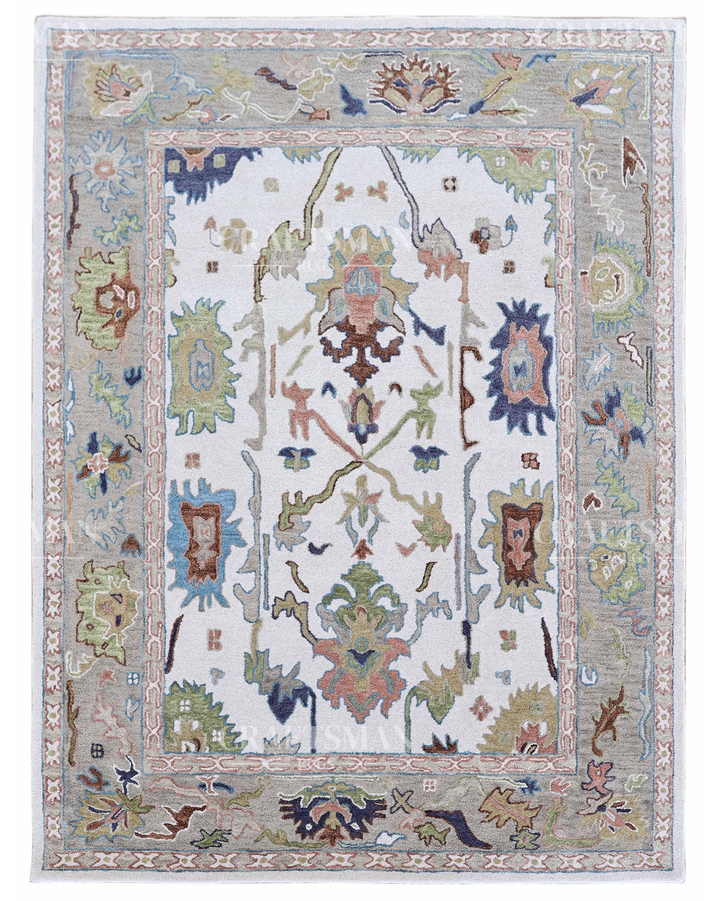 6x8 feet Wool Hand-Tufted Rug | Craftsman Rugs Exclusive