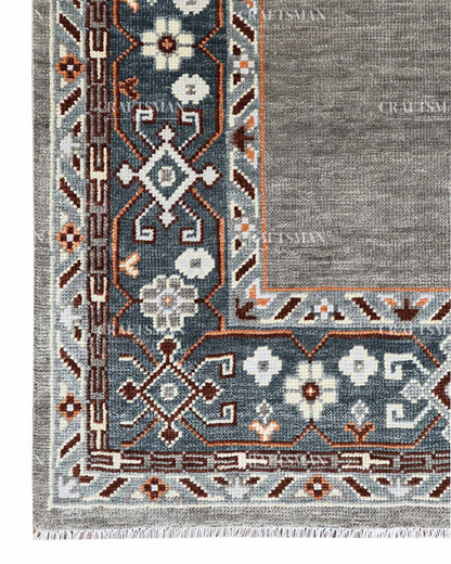 Veyra Wool Hand-Knotted Oushak-Inspired Rug