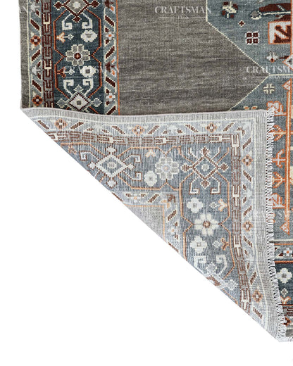 Veyra Wool Hand-Knotted Oushak-Inspired Rug