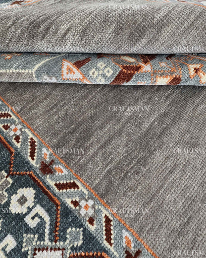 Veyra Wool Hand-Knotted Oushak-Inspired Rug