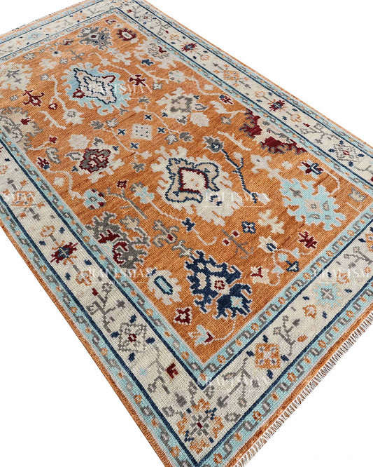 Opalia Wool Hand-Knotted Oushak-Inspired Rug