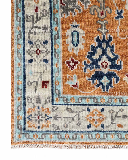 Opalia Wool Hand-Knotted Oushak-Inspired Rug