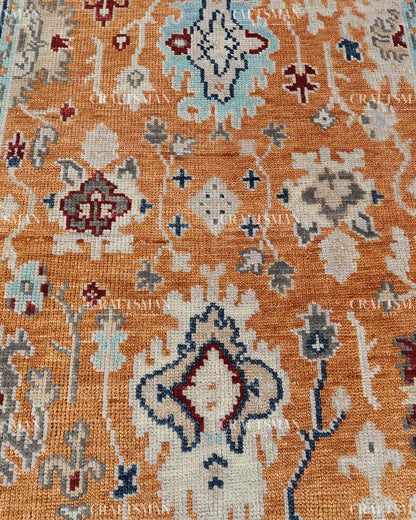 Opalia Wool Hand-Knotted Oushak-Inspired Rug
