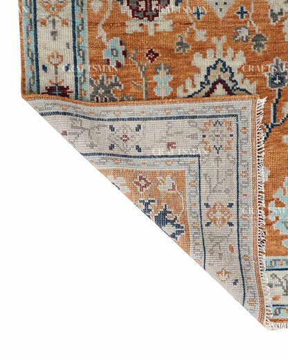 Opalia Wool Hand-Knotted Oushak-Inspired Rug