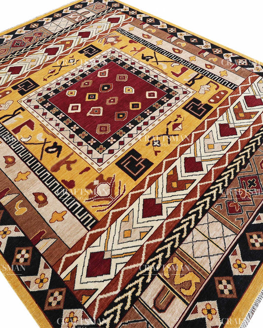 Kalyra Wool Hand-Knotted Oushak-Inspired Rug