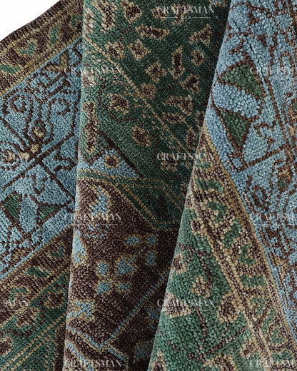 Safira Wool Hand-Knotted Oushak-Inspired Rug