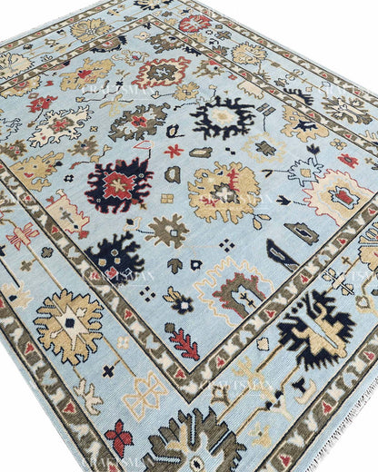 Oraya Wool Hand-Knotted Oushak-Inspired Rug