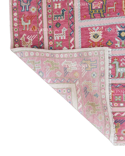 Drevan Wool Hand-Knotted Oushak-Inspired Rug