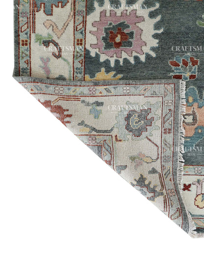 Sorvian Wool Hand-Knotted Oushak-Inspired Rug