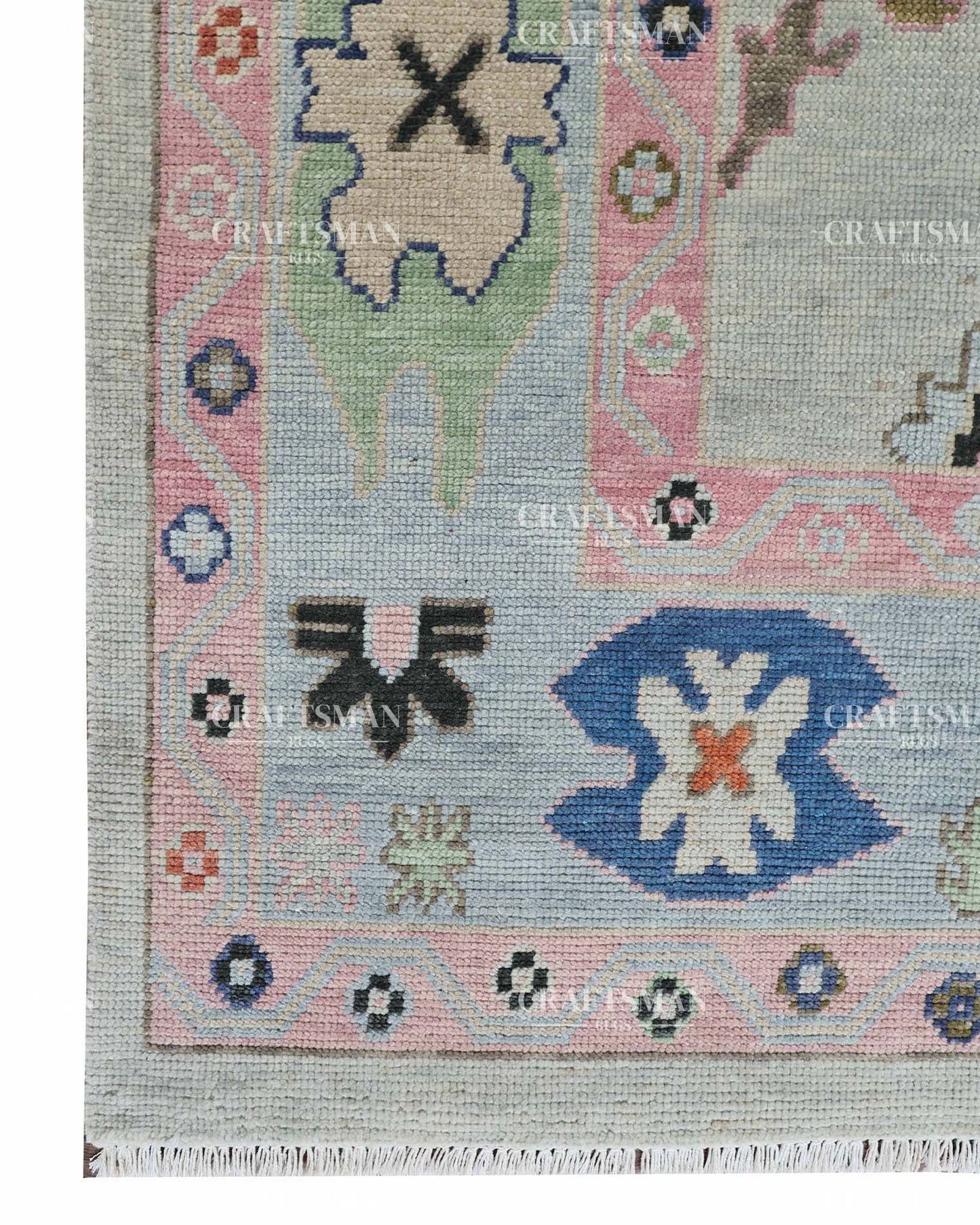 Auren Wool Hand-Knotted Oushak-Inspired Rug