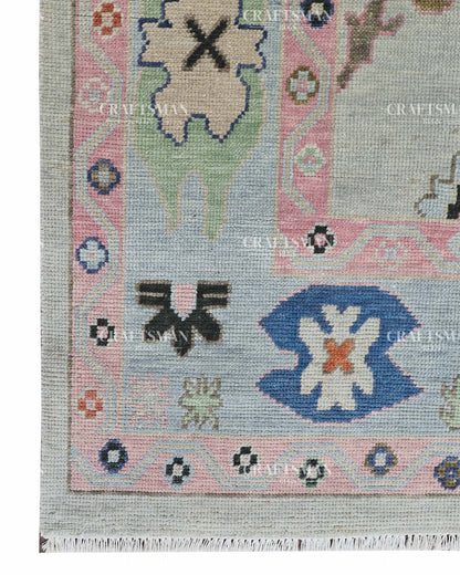 Auren Wool Hand-Knotted Oushak-Inspired Rug