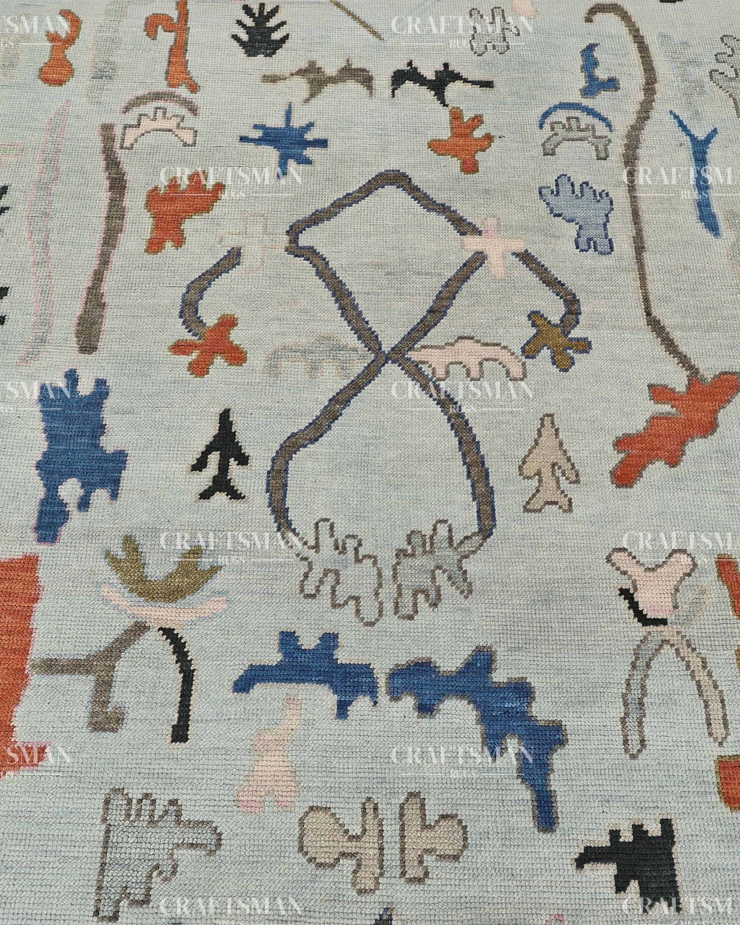 Auren Wool Hand-Knotted Oushak-Inspired Rug