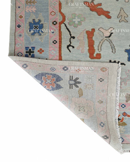 Auren Wool Hand-Knotted Oushak-Inspired Rug