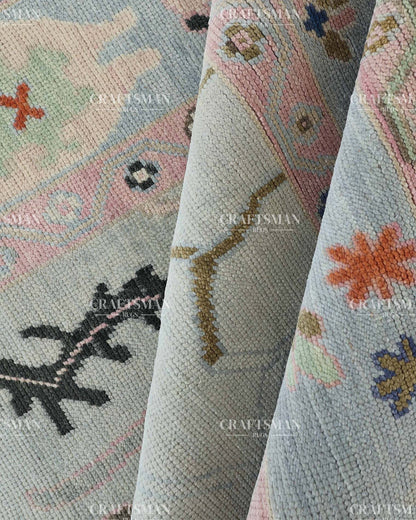 Auren Wool Hand-Knotted Oushak-Inspired Rug