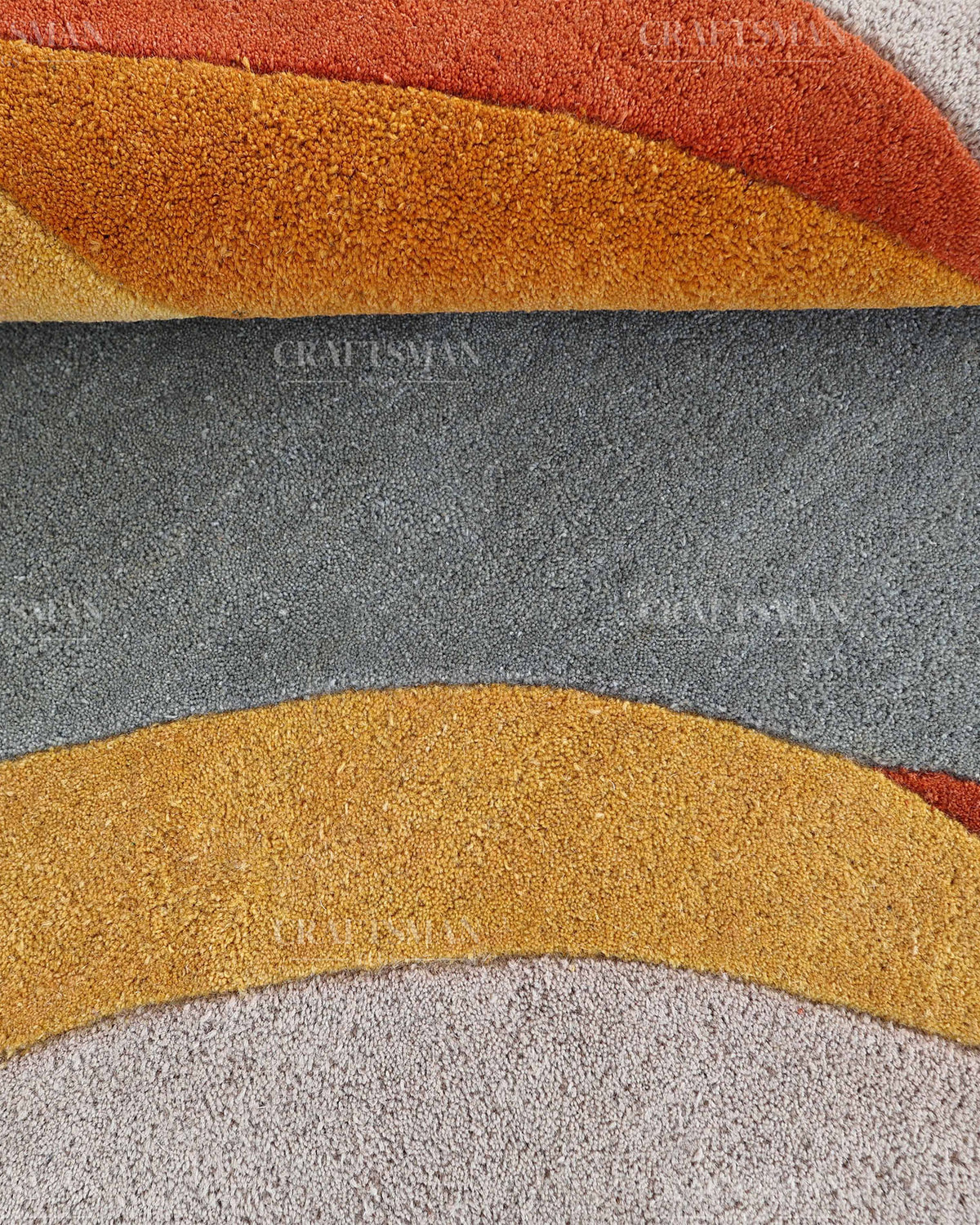 Modern Abstract Area Rug, Colorful Mid Century Modern Carpet, Teal Blue Rust Orange Mustard Yellow Pink Contemporary Living Room Rug