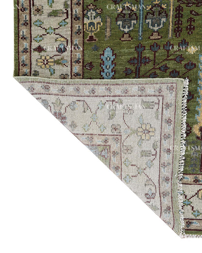 8x10 feet Wool Hand-Knotted Oushak-Inspired Rug | Craftsman Rugs Exclusive