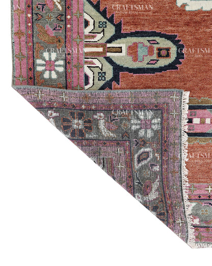 8x10 feet Wool Hand-Knotted Oushak-Inspired Rug | Craftsman Rugs Exclusive