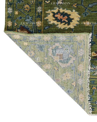 9x12 feet Wool Hand-Knotted Oushak-Inspired Rug | Craftsman Rugs Exclusive
