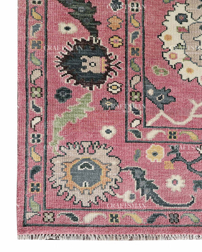 8x10 feet Wool Hand-Knotted Oushak-Inspired Rug | Craftsman Rugs Exclusive