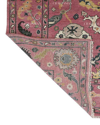 8x10 feet Wool Hand-Knotted Oushak-Inspired Rug | Craftsman Rugs Exclusive