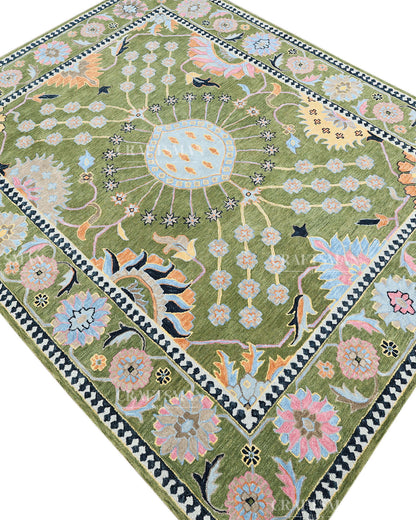 8x10 Feet Wool Hand-Tufted Rug | Vintage Floral Botanical Design | Craftsman Rugs Exclusive (Copy)