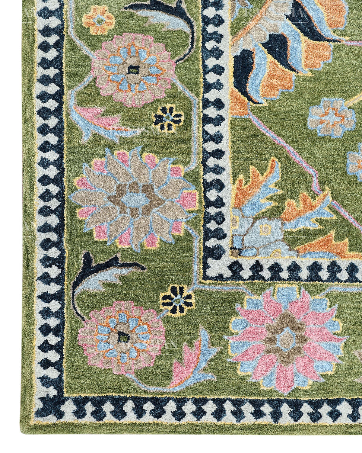 8x10 Feet Wool Hand-Tufted Rug | Vintage Floral Botanical Design | Craftsman Rugs Exclusive (Copy)