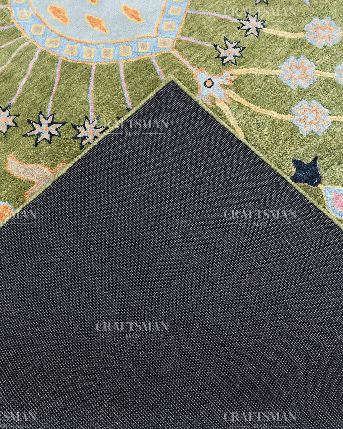 8x10 Feet Wool Hand-Tufted Rug | Vintage Floral Botanical Design | Craftsman Rugs Exclusive (Copy)