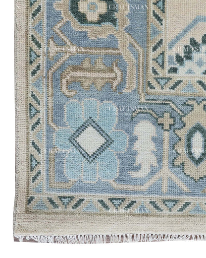 8x10 feet Wool Hand-Knotted Oushak-Inspired Rug | Craftsman Rugs Exclusive