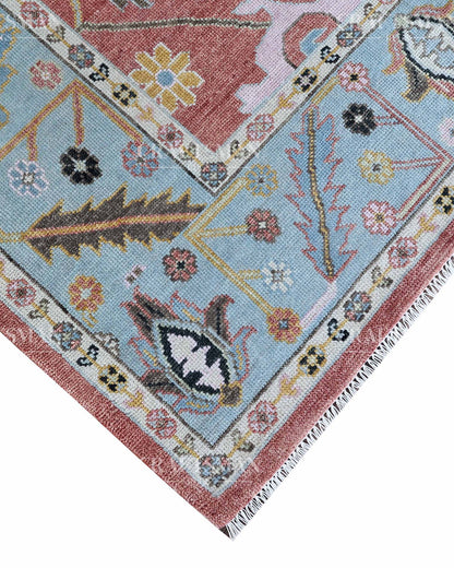 Olvar Wool Hand-Knotted Oushak-Inspired Rug