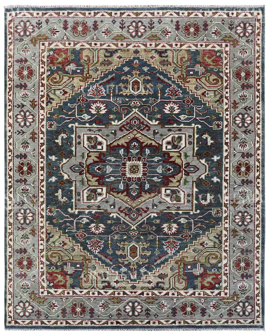 Corvin Wool Hand-Knotted Oushak-Inspired Rug