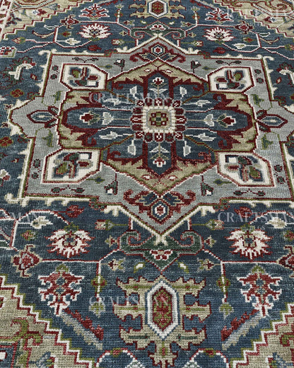 Corvin Wool Hand-Knotted Oushak-Inspired Rug