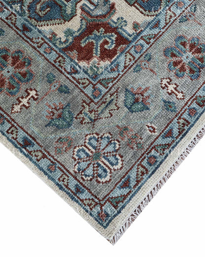 Jarvis Wool Hand-Knotted Oushak-Inspired Rug