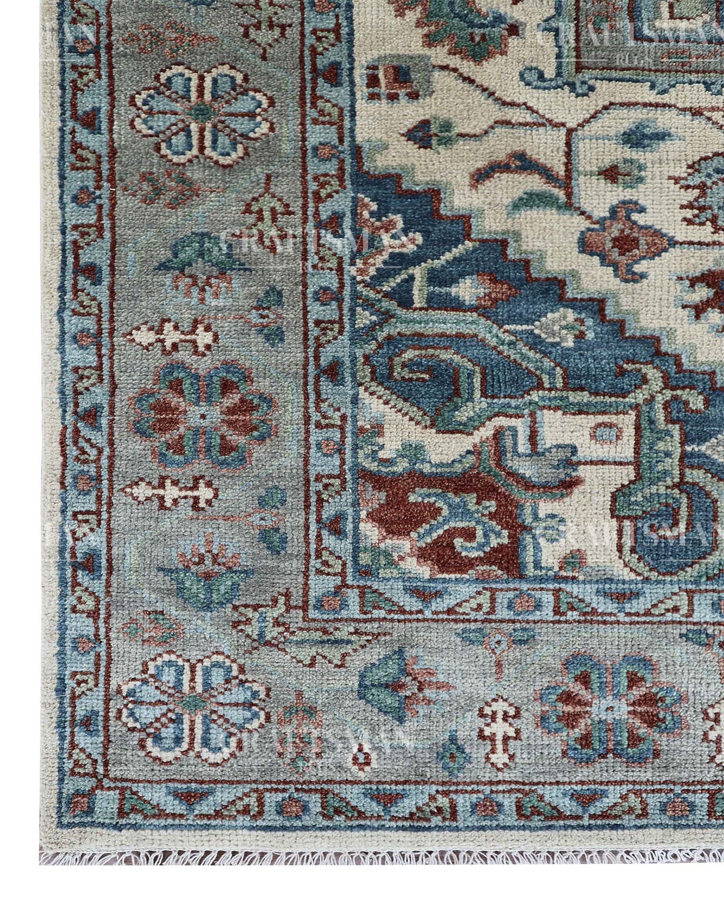 Jarvis Wool Hand-Knotted Oushak-Inspired Rug