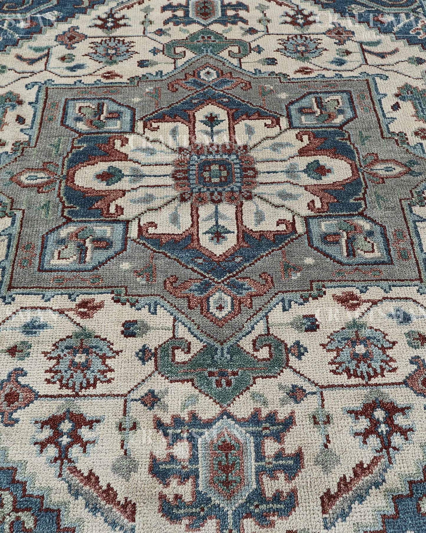 Jarvis Wool Hand-Knotted Oushak-Inspired Rug