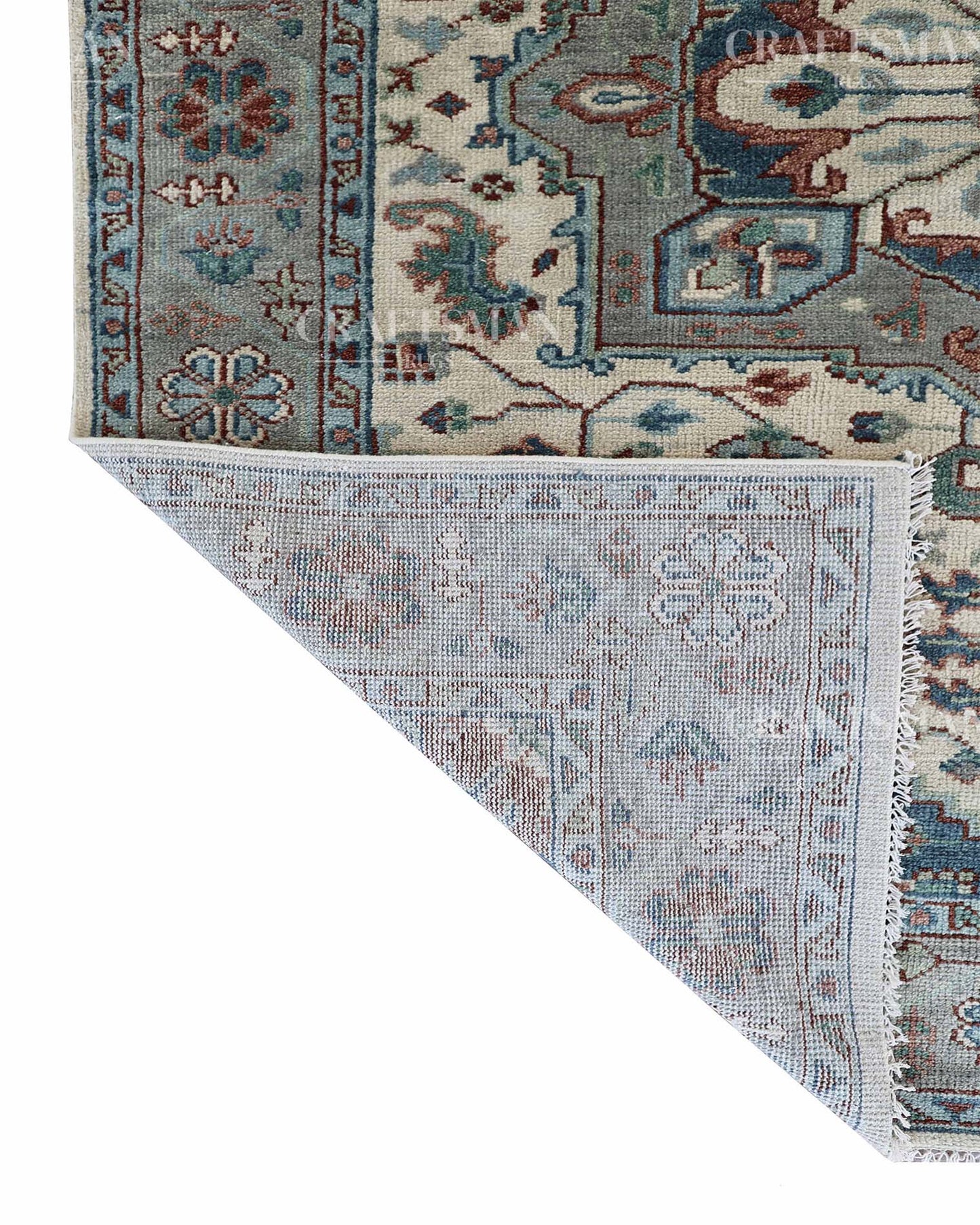 Jarvis Wool Hand-Knotted Oushak-Inspired Rug