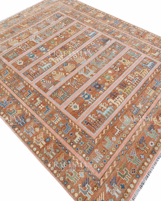 Korrin Wool Hand-Knotted Oushak-Inspired Rug