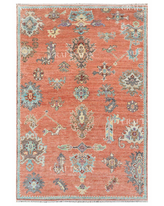 Norin Wool Hand-Knotted Oushak-Inspired Rug