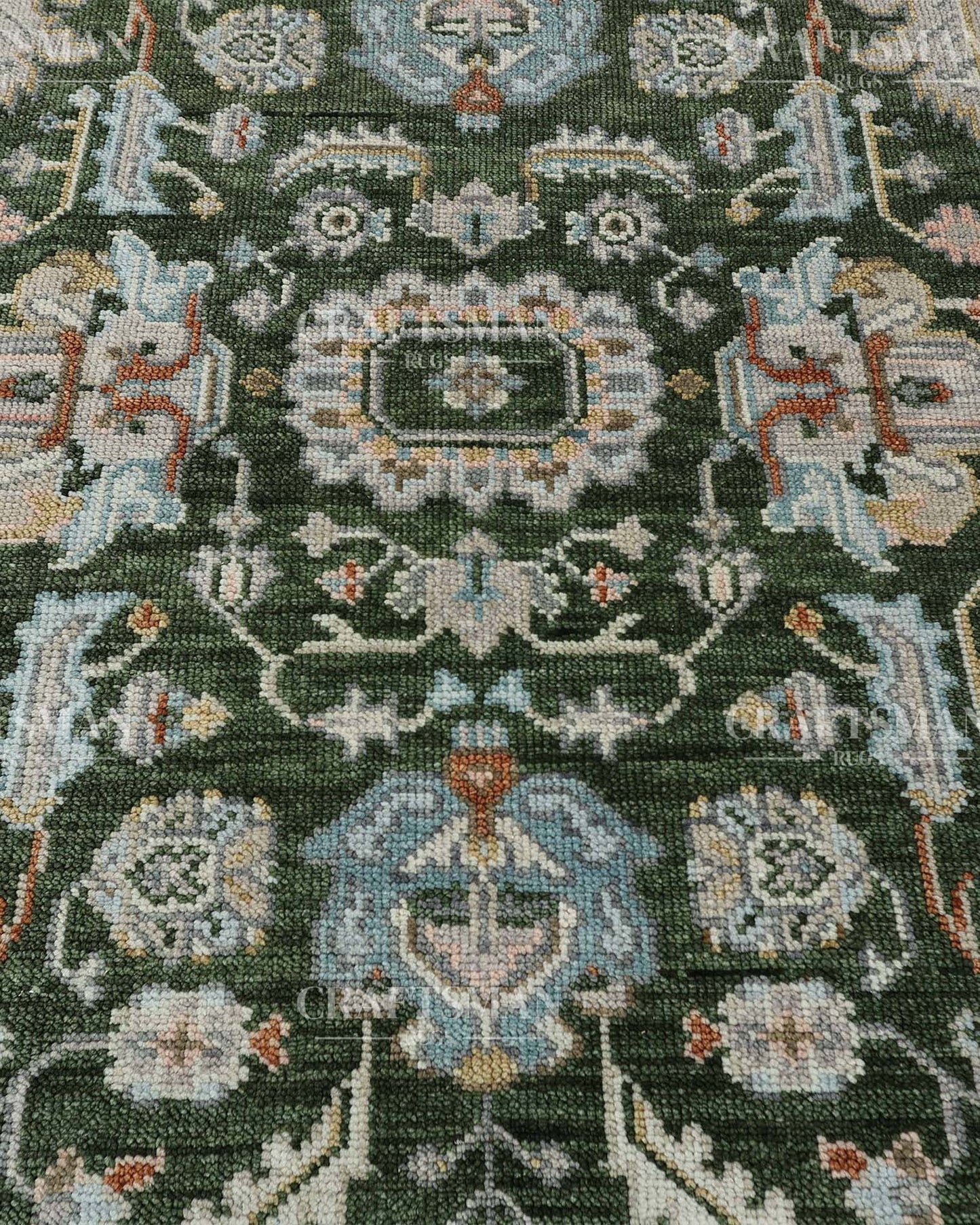 Elris Wool Hand-Knotted Oushak-Inspired Rug