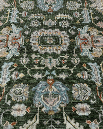 Elris Wool Hand-Knotted Oushak-Inspired Rug