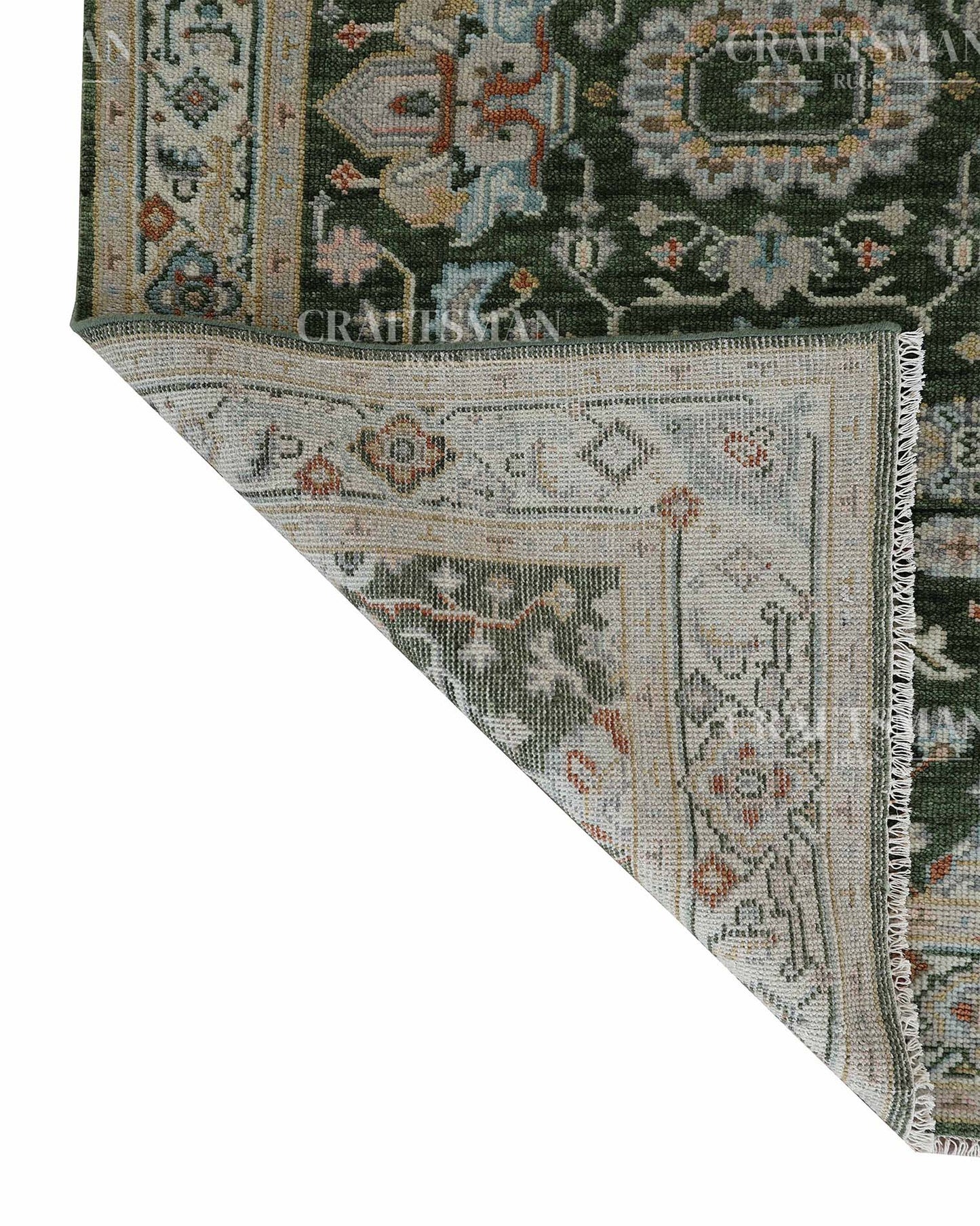 Elris Wool Hand-Knotted Oushak-Inspired Rug