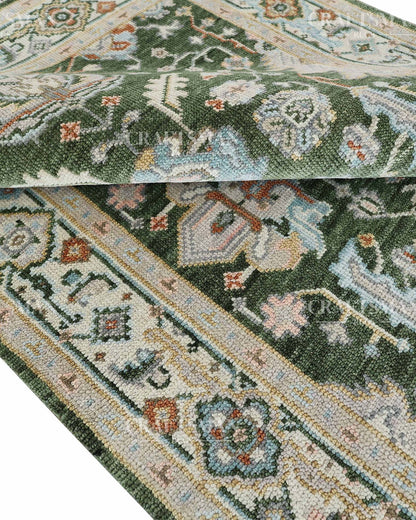 Elris Wool Hand-Knotted Oushak-Inspired Rug